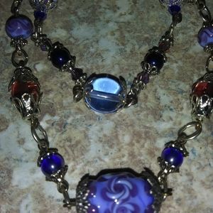 Cobalt Glass Czech  Necklace.....